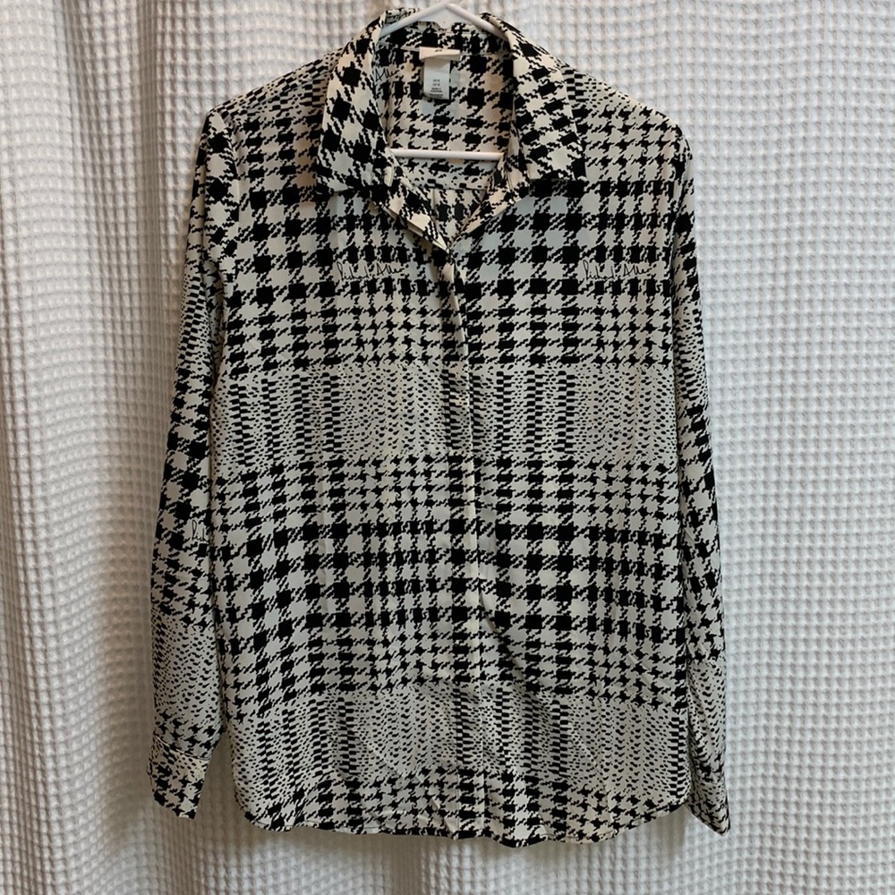 Women’s H&M x Richard Allan Houndstooth Blouse